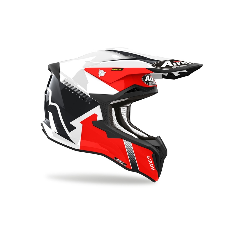 Kask motocrossowy Airoh Strycker Blazer czerwony  - II. jakość