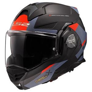 Kask motocyklowy typu flip-up LS2 FF901 Advant X Oblivion czarno-niebiesko-czerwony - II gatunek