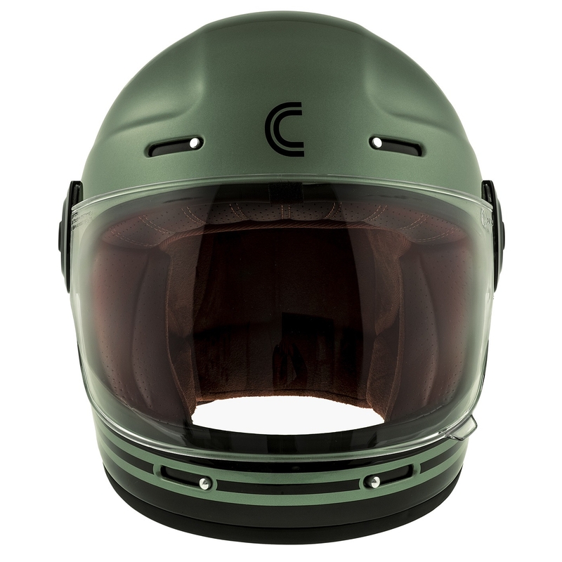 Cassida Fibre Super Hooligan kask motocyklowy integralny czarno-zielony sprzedaż - II gatunek