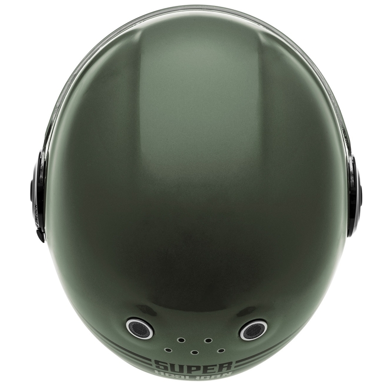 Cassida Fibre Super Hooligan kask motocyklowy integralny czarno-zielony sprzedaż - II gatunek