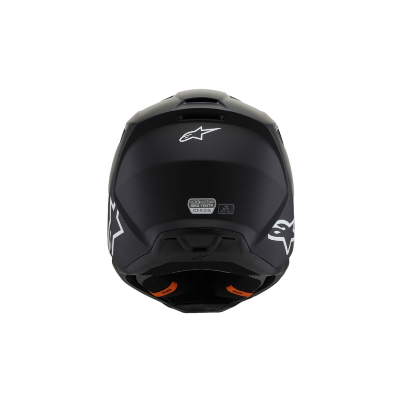 Kask motocrossowy dla dzieci Alpinestars S-M3 Solid Matte Black - II. jakość