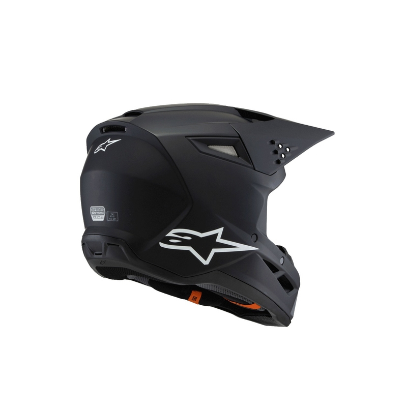 Kask motocrossowy dla dzieci Alpinestars S-M3 Solid Matte Black - II. jakość