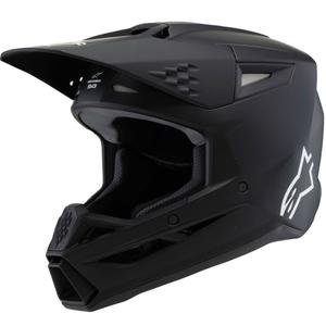 Kask motocrossowy dla dzieci Alpinestars S-M3 Solid Matte Black - II. jakość
