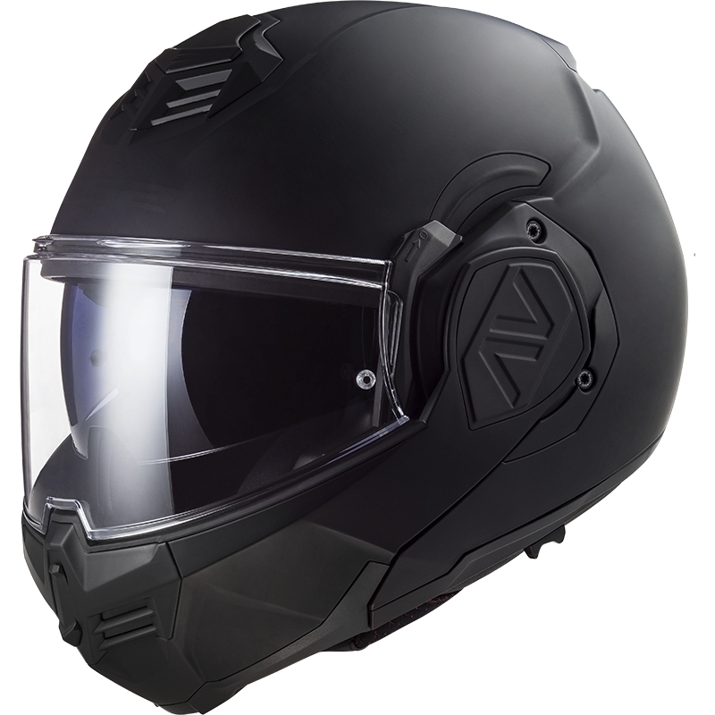 Kask motocyklowy z klapką LS2 FF906 Advant Noir-06 czarny - II. jakość