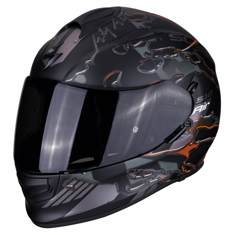 Integralny kask motocyklowy Scorpion EXO-510 Air Likid czarno-pomarańczowy wyprzedaż