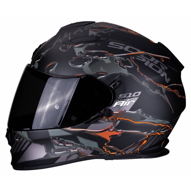 Integralny kask motocyklowy Scorpion EXO-510 Air Likid czarno-pomarańczowy wyprzedaż