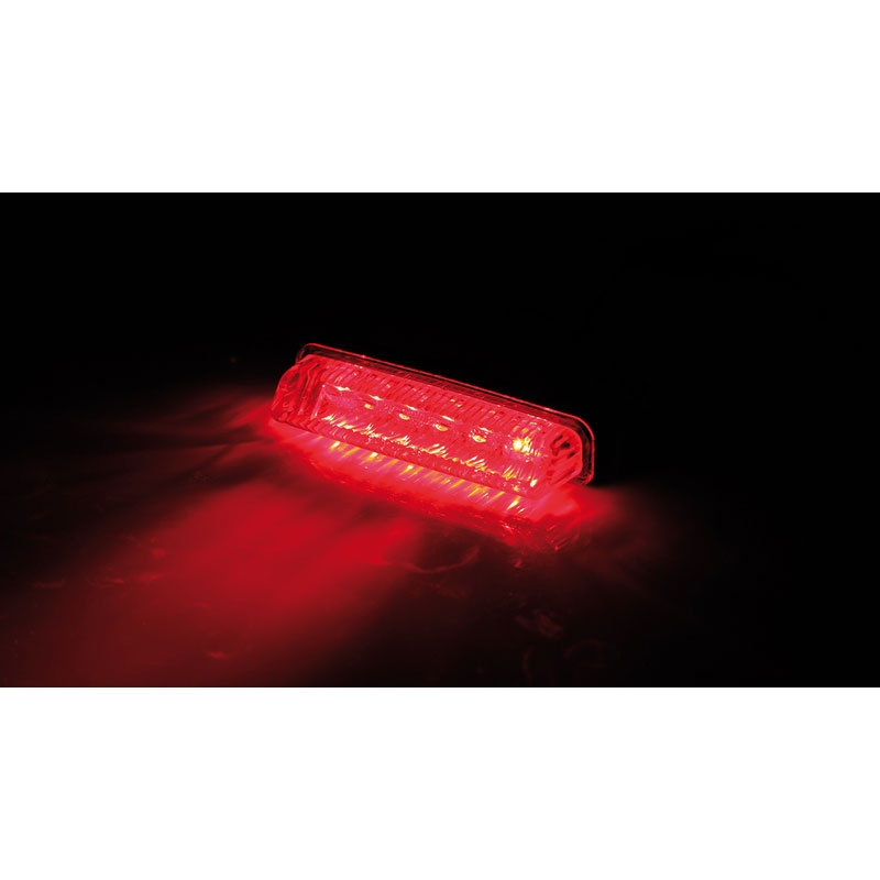 Highsider Smart Mini LED lampa tylna motocyklowa czarno-przezroczysta