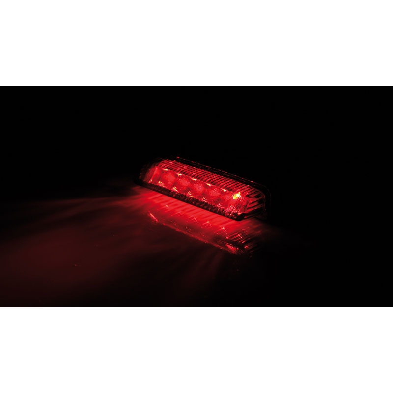 Tylne światło motocyklowe Highsider Smart Mini LED, czarno-dymne