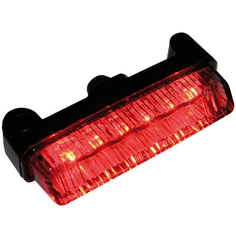 Tylne światło motocyklowe Highsider Smart Mini LED, czarno-dymne