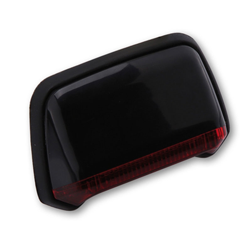 Highsider Smart LED lampa tylna motocyklowa do montażu na błotniku, czarno-czerwona