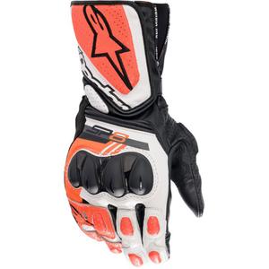 Rękawice motocyklowe Alpinestars SP-8 biało-fluo czerwono-czarne
