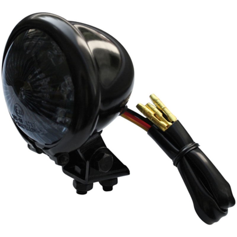 Tylne światło motocyklowe Highsider Smart Bates Style LED czarno-dymne