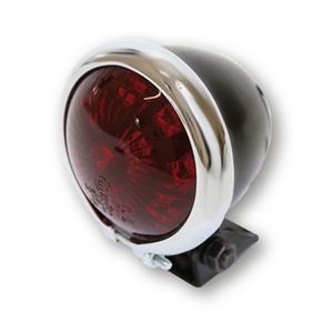 Highsider Smart Bates Style LED Tylne światło motocyklowe czarno-chromowane