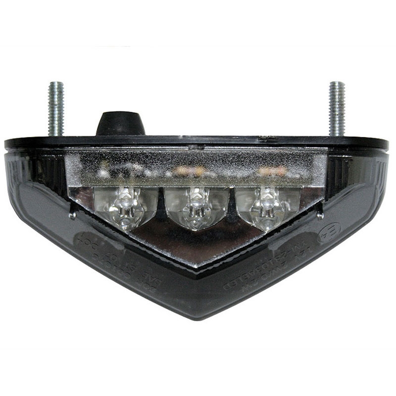 Tylna lampa motocyklowa Highsider Smart LED czarno-przezroczysta