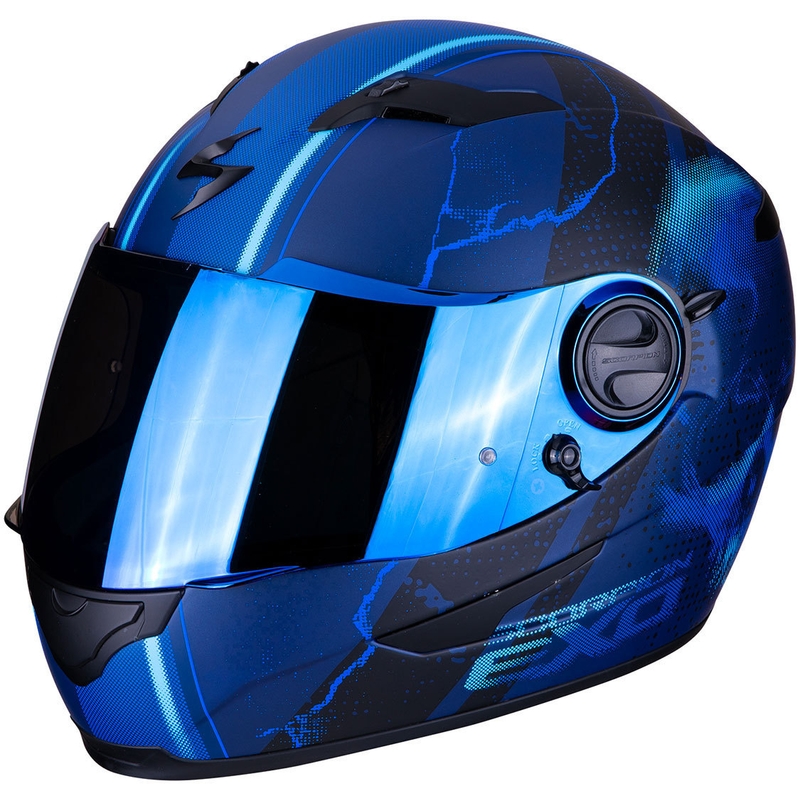 Integralny kask motocyklowy Scorpion EXO-490 Dar czarno-niebieski
