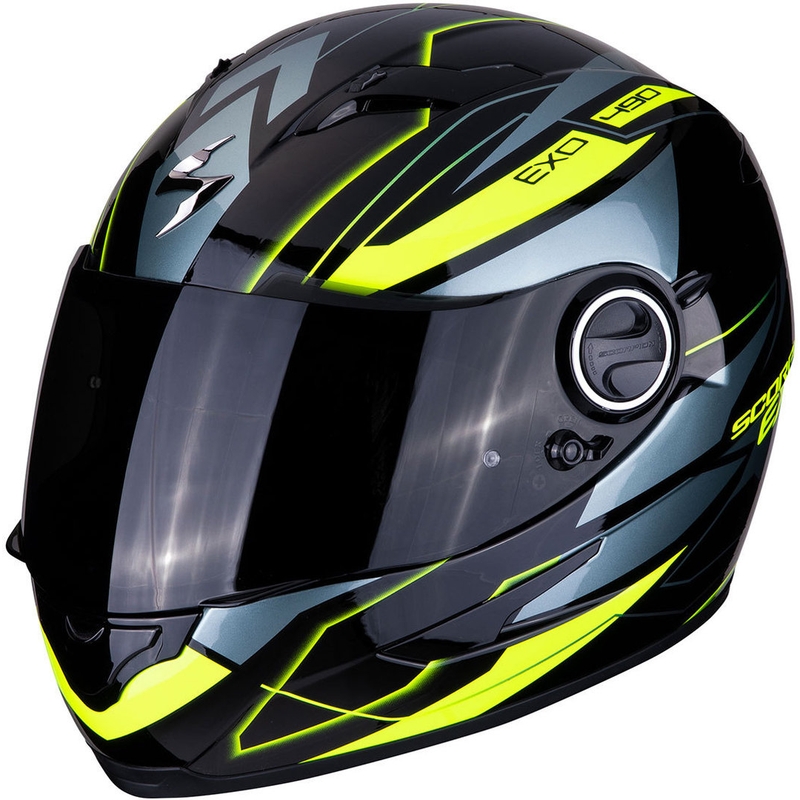 Integralny kask motocyklowy Scorpion EXO-490 Nova czarno-fluo żółty