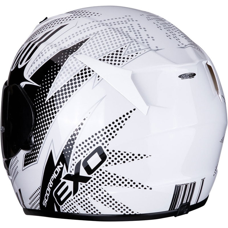 Integralny kask motocyklowy Scorpion EXO-390 Pop biało-czarny wyprzedaż
