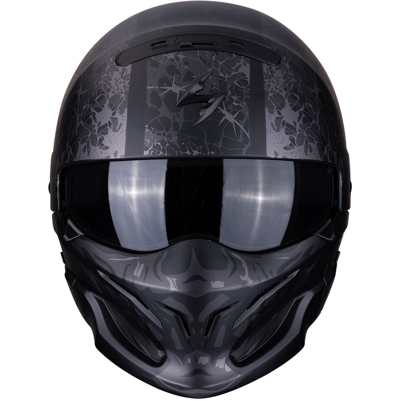 Kask motocyklowy Scorpion EXO-COMBAT Stealth czarno-srebrny