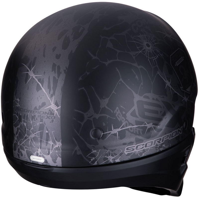 Kask motocyklowy Scorpion EXO-COMBAT Stealth czarno-srebrny