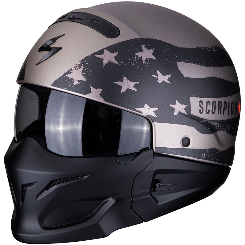 Kask motocyklowy Scorpion EXO-COMBAT Rookie czarno-tytanowy wyprzedaż