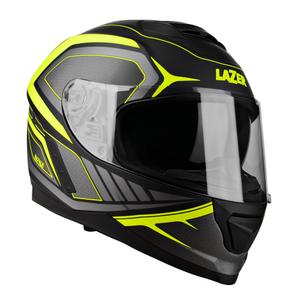 Integralny kask motocyklowy Lazer Rafale Hexa czarno-fluo żółty