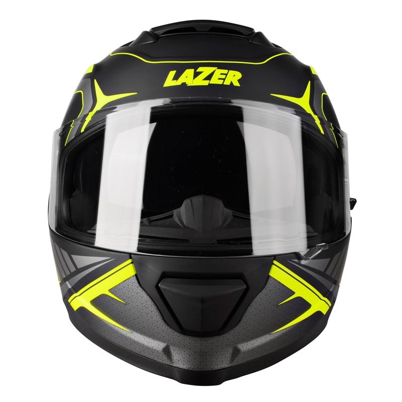 Integralny kask motocyklowy Lazer Rafale Hexa czarno-fluo żółty wyprzedaż