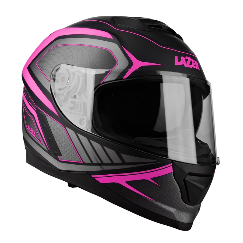 Integralny kask motocyklowy Lazer Rafale Hexa czarno-różowy
