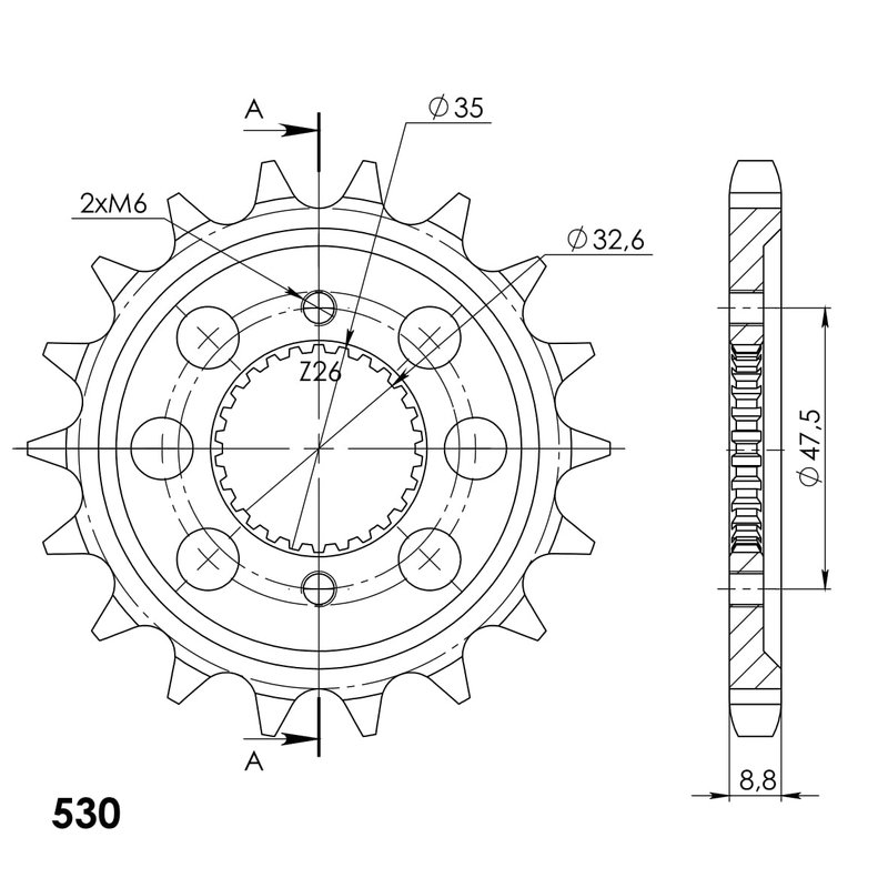Front sprocket SUPERSPROX