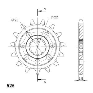 Front sprocket SUPERSPROX CST-1802:15