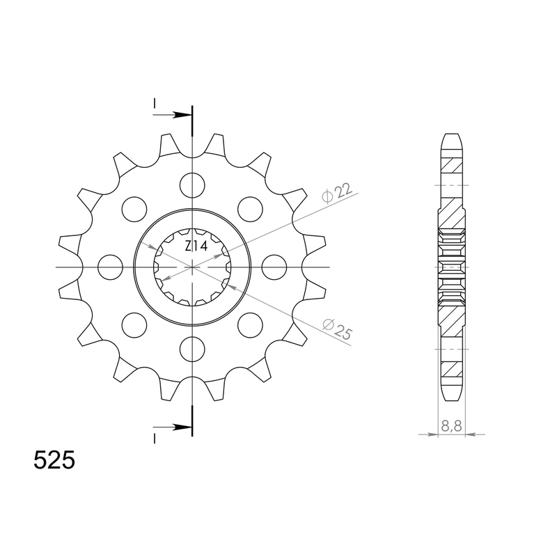 Front sprocket SUPERSPROX