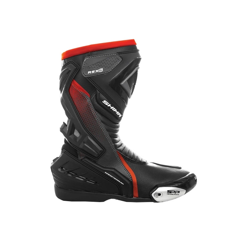 Buty motocyklowe Shima RSX-6 czarno-fluo czerwone