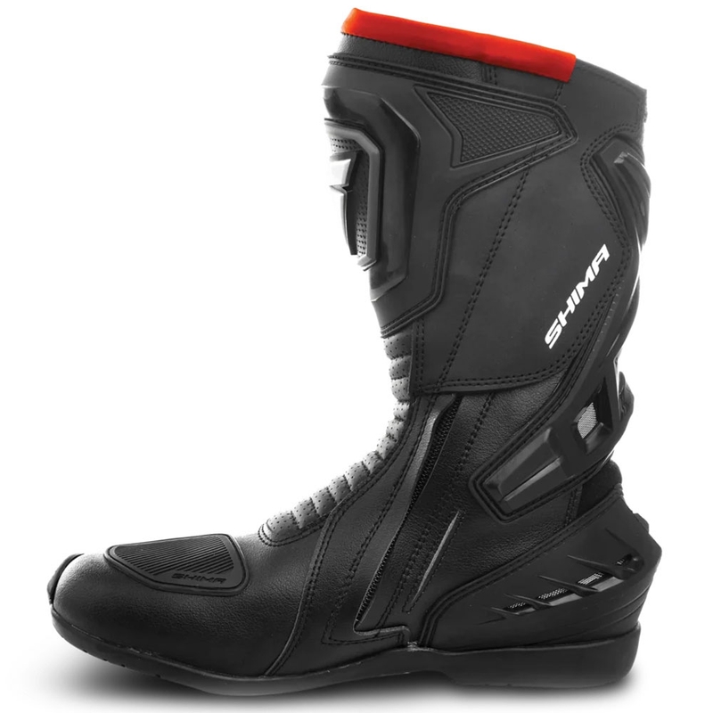 Buty motocyklowe Shima RSX-6 czarno-fluo czerwone