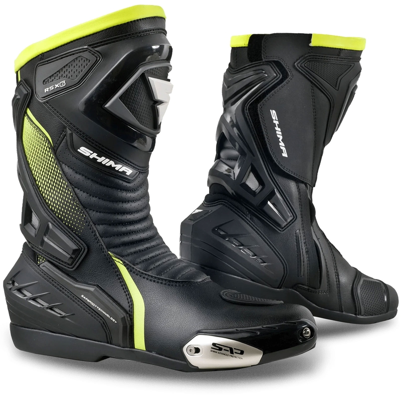 Buty motocyklowe Shima RSX-6 fluorescencyjne żółte