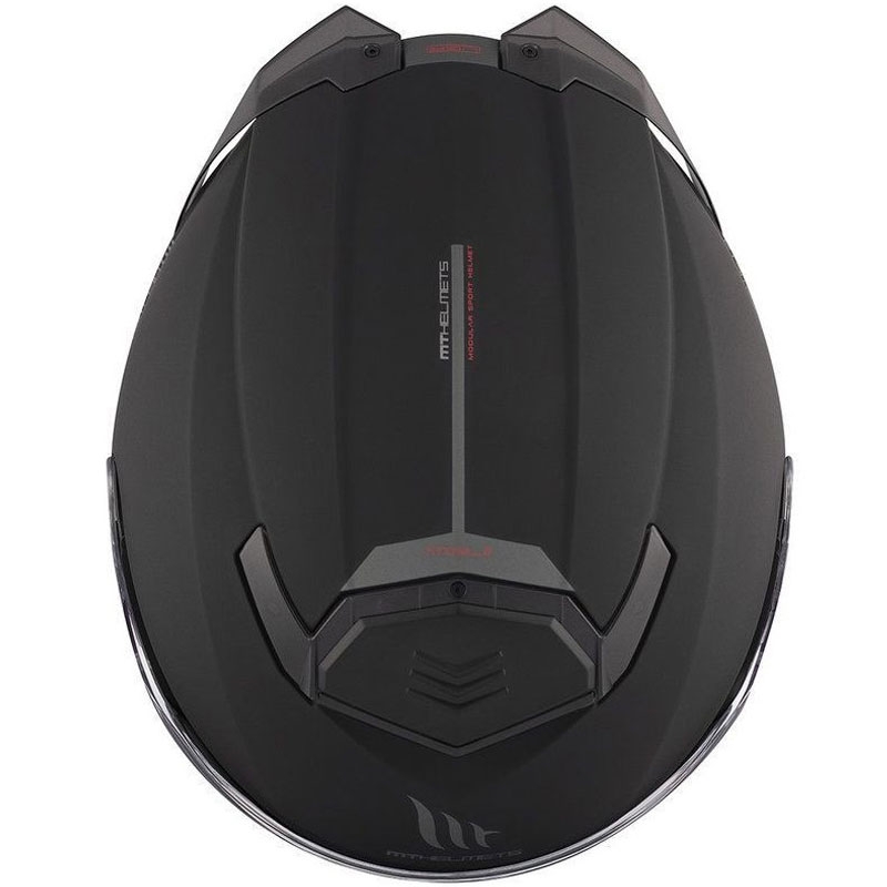 Kask motocyklowy typu flip-up MT ATOM 2 SV SOLID A1 czarny mat