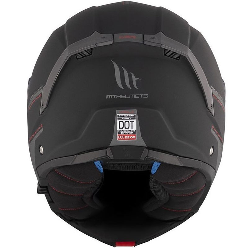 Kask motocyklowy typu flip-up MT ATOM 2 SV SOLID A1 czarny mat