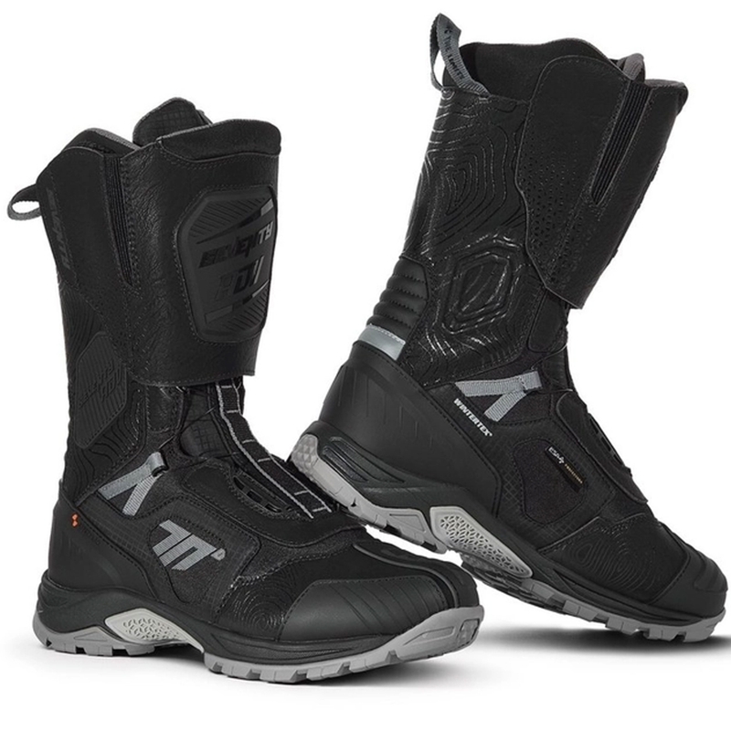 Buty motocyklowe SEVENTY DEGREES SD-BA6 Stelvio High czarno-szare