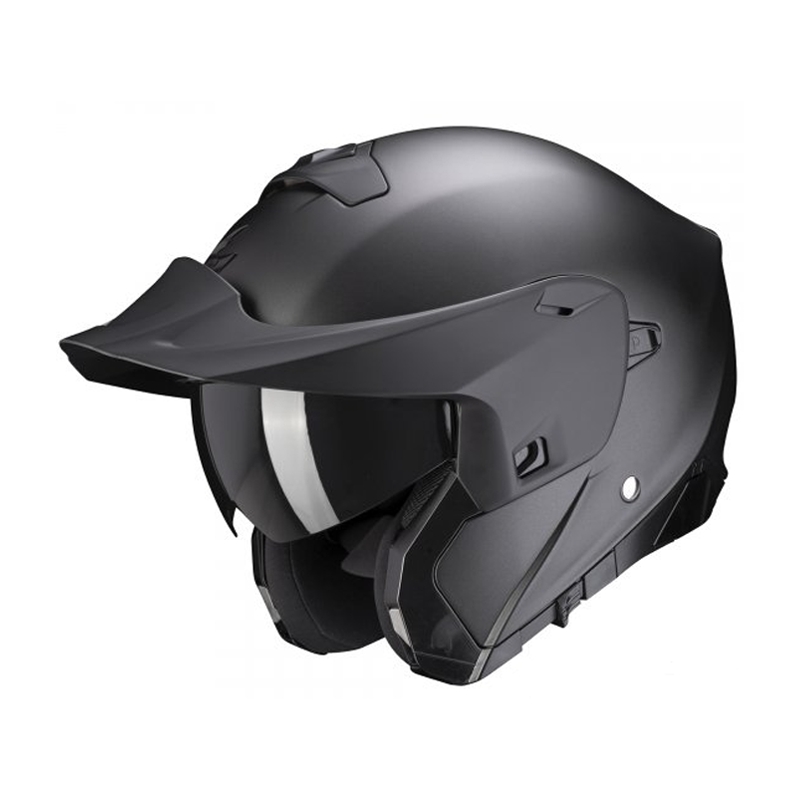 Kask motocyklowy typu flip-up Scorpion EXO-930 EVO Solid czarny mat