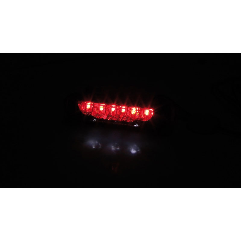 Tylna lampa motocyklowa Highsider Smart LED, przezroczysta