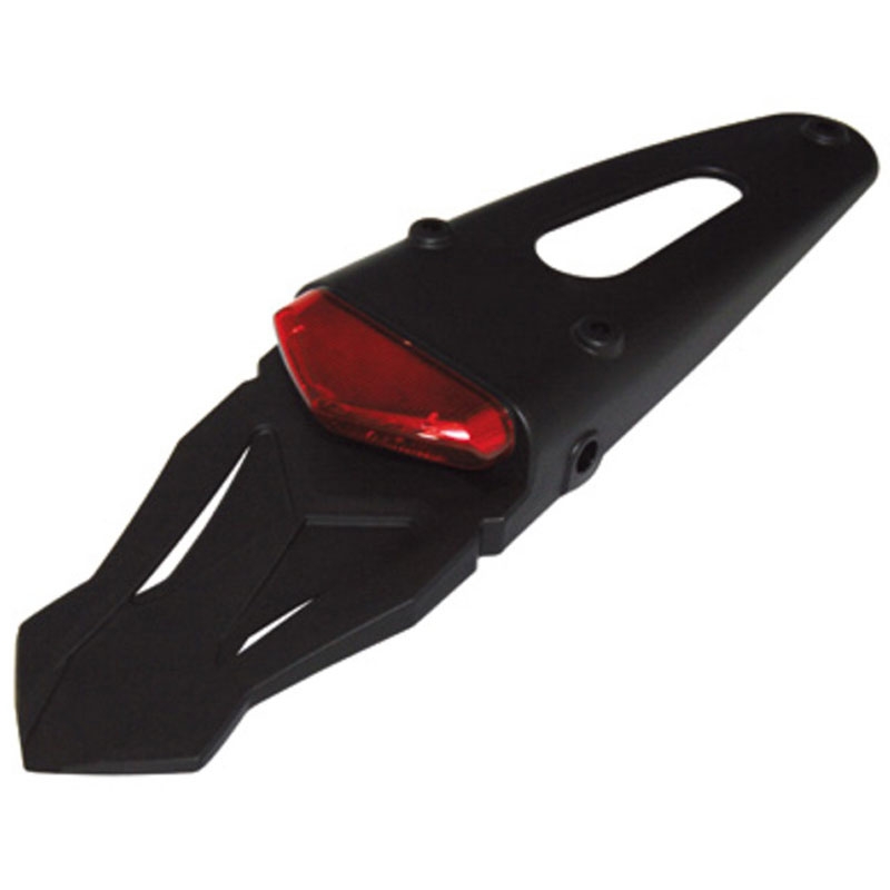 Tylna lampa motocyklowa Highsider Smart LED z plastikową ramką, czarno-czerwona