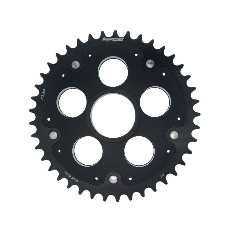 Rear sprocket STEALTH with alloy disc SUPERSPROX Black 41T, 520