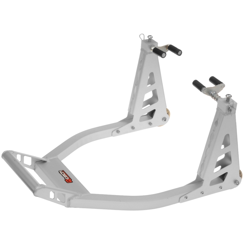 Stojak motocyklowy Q-TECH przód aluminiowy srebrny