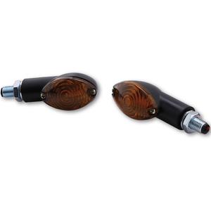 Kierunkowskazy motocyklowe Highsider Smart Cateye Mini czarno-dymne