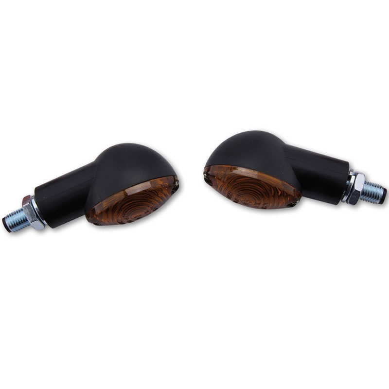 Kierunkowskazy motocyklowe Highsider Smart Cateye Mini czarno-dymne