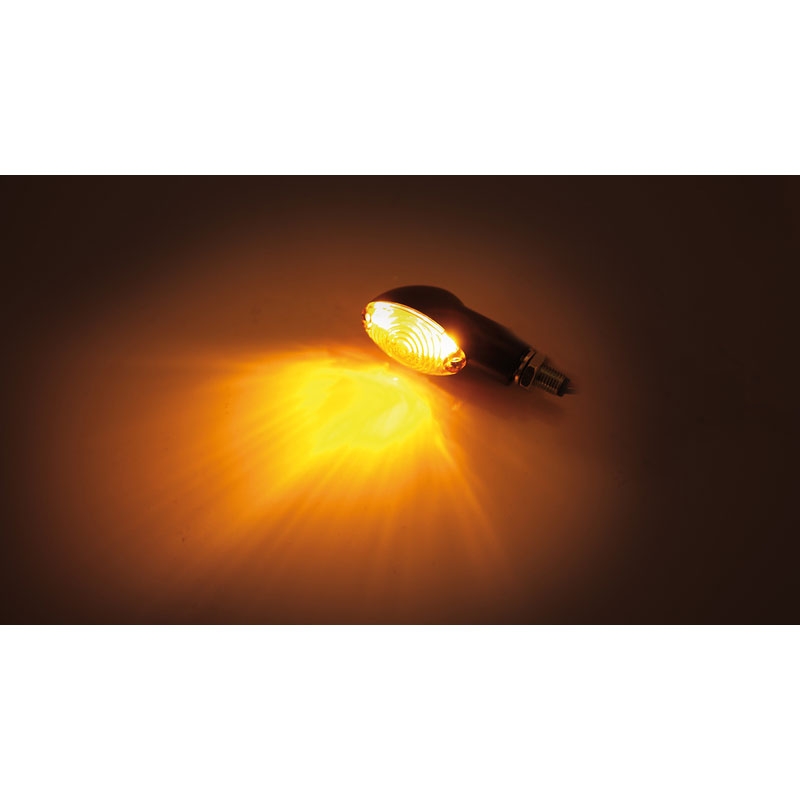 Kierunkowskazy motocyklowe Highsider Smart Cateye Mini czarno-dymne