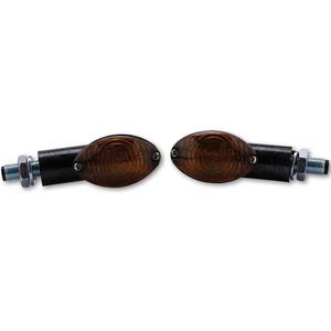 Kierunkowskazy motocyklowe Highsider Smart Cateye Mini dymno-czarne