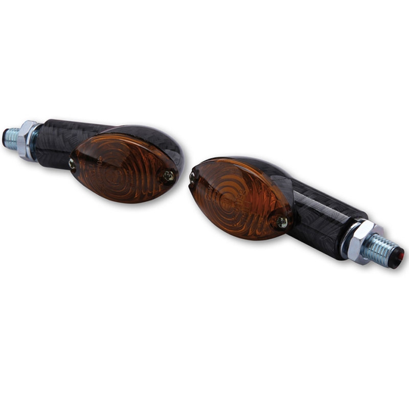 Kierunkowskazy motocyklowe Highsider Smart Cateye Mini dymno-czarne