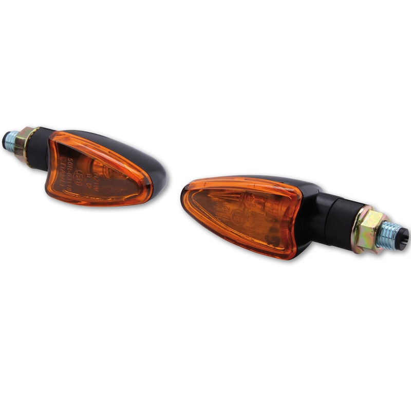 Highsider Smart Arrow Mini motocyklowe kierunkowskazy czarno-pomarańczowe