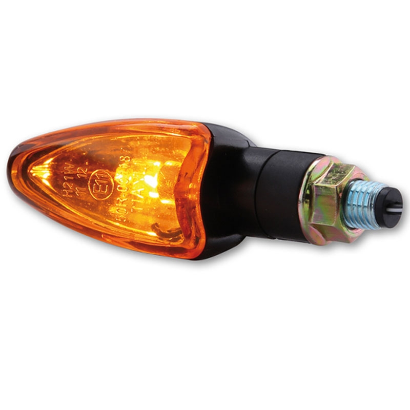 Highsider Smart Arrow Mini motocyklowe kierunkowskazy czarno-pomarańczowe