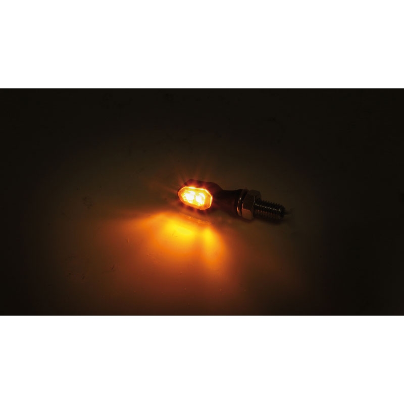 Kierunkowskazy motocyklowe Highsider Smart Crumb LED czarno-dymne