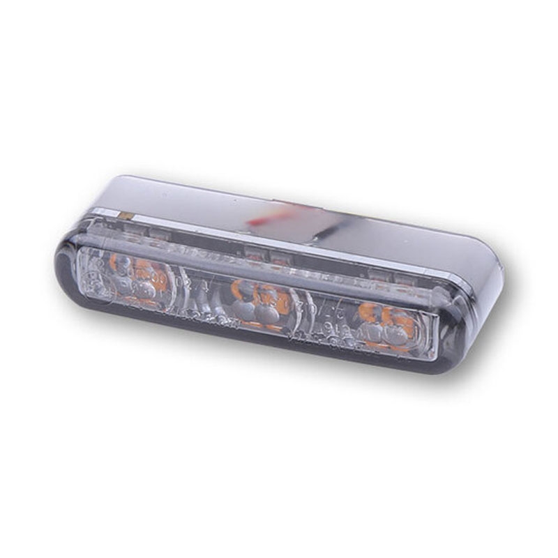 Kierunkowskazy motocyklowe Highsider Smart Shorty 2 Pro Module 3w1 dymno-szare
